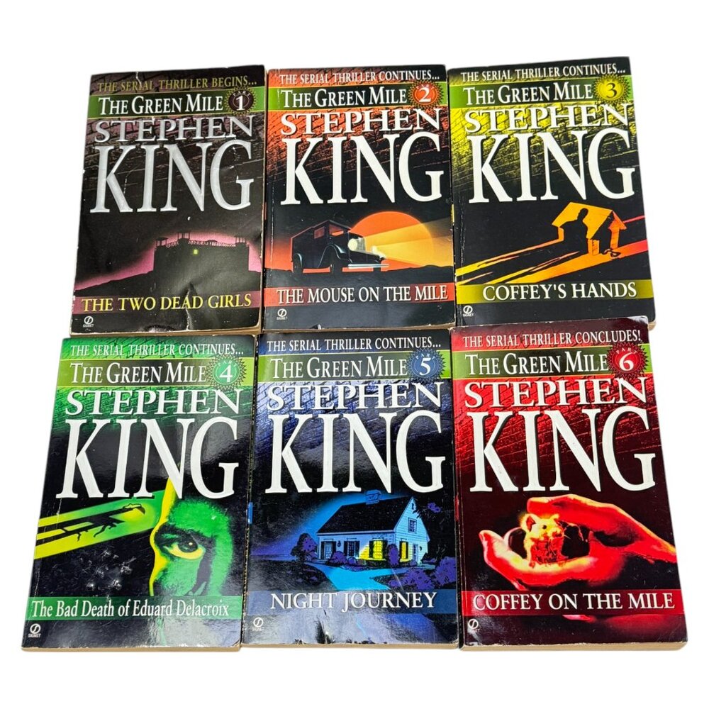 Stephen King The Green‎ Mile Lot 6 Book PB Serial Thriller  Complete 1 to 6